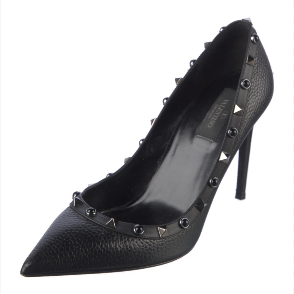 Authentic Valentino Garavani Rockstud Rolling Pumps